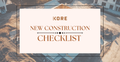 New construction Checklist